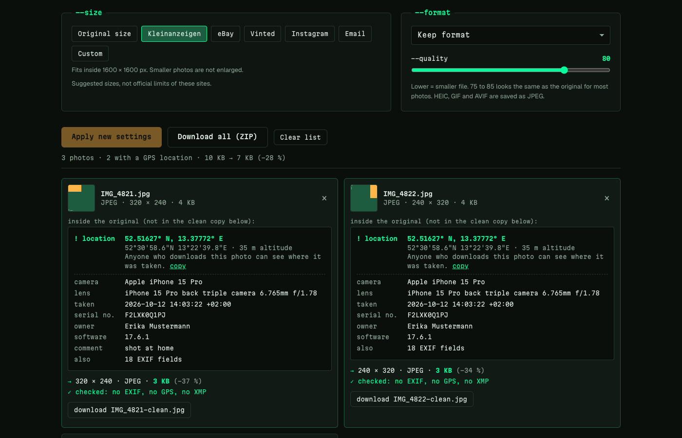 Image Compressor screenshot